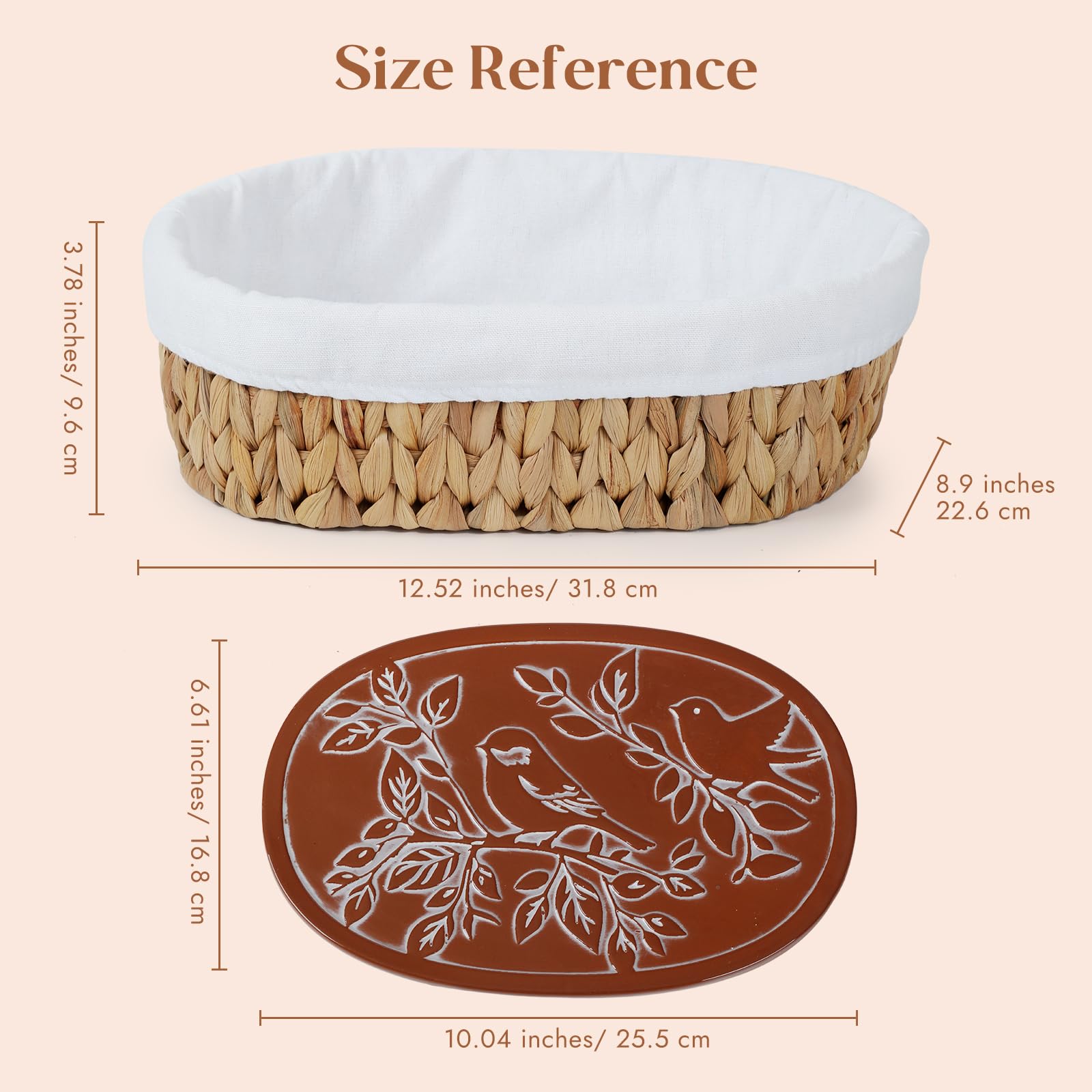 YANGQIHOME cesta-mimbre-natural diseño rústico para servir pan con estilo.