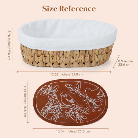 YANGQIHOME cesta-mimbre-natural diseño rústico para servir pan con estilo.