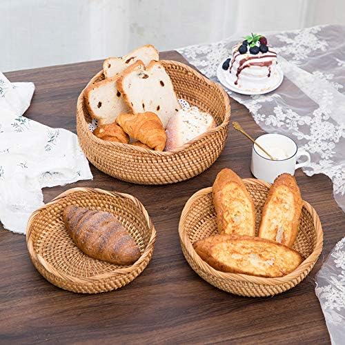 YANGQIHOME cesta ratán para dulces: exhibición atractiva en mostrador.