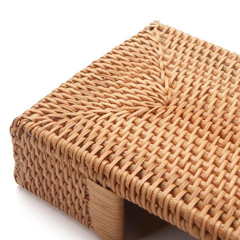YANGQIHOME porta-servilletas rattan rectangular dimensiones, encaja con servilletas estándar