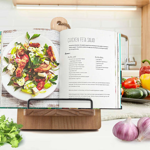 YANGSHUO Soporte de cocina ajustable para ángulo óptimo de lectura