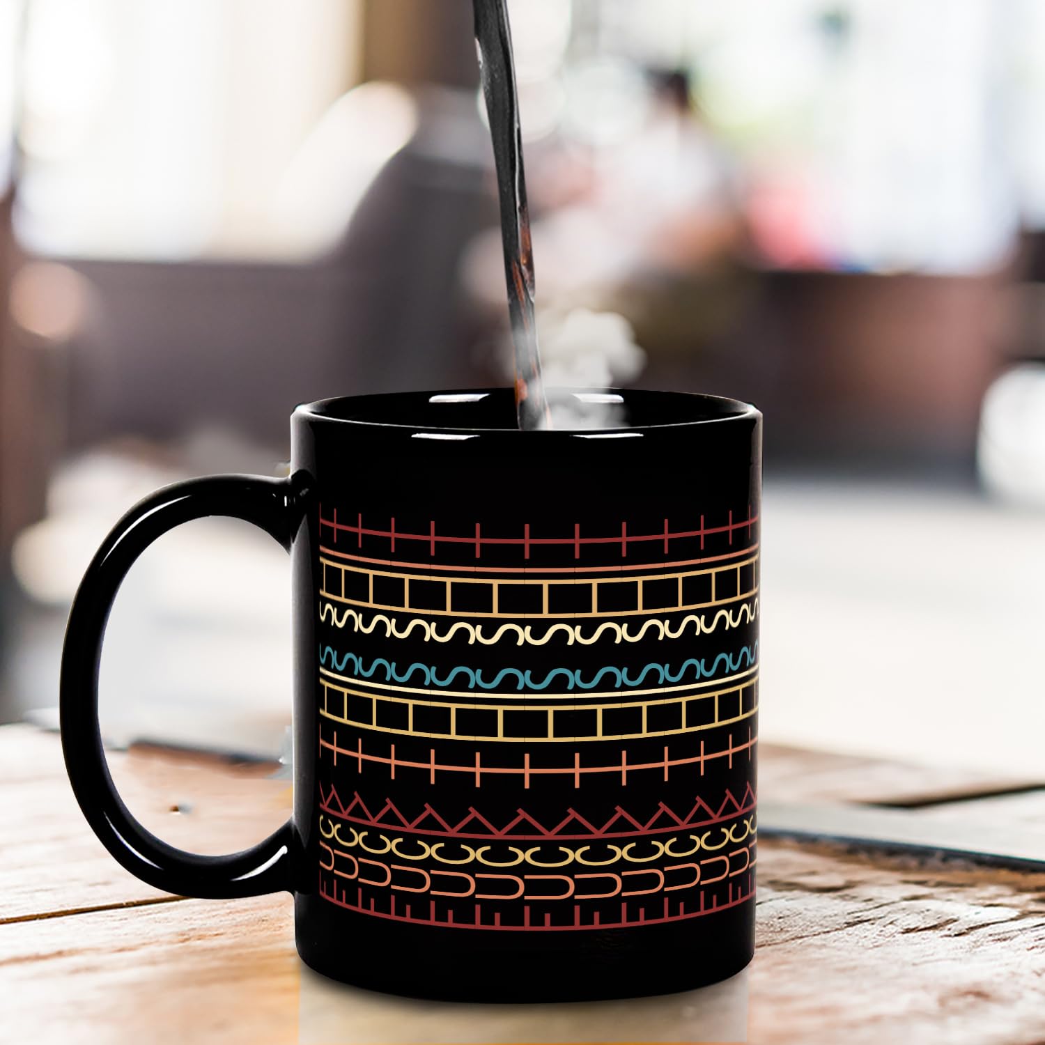 Taza Yanprint cerámica de alta calidad con tacto suave y agarre cómodo.