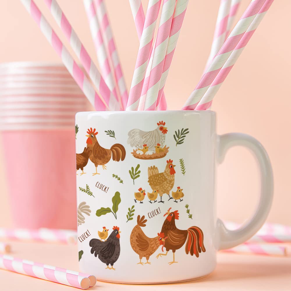 Taza Yanprint con diseño envolvente de pollo, perfecta para regalo