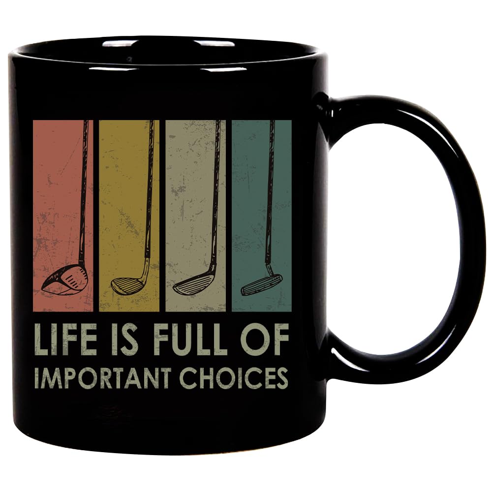 Yanprint taza golf 11oz de dos caras, regalo ideal para amantes del golf.