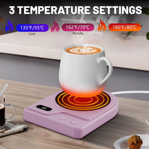 YanXUS Calentador de tazas con apagado automático para mayor seguridad.