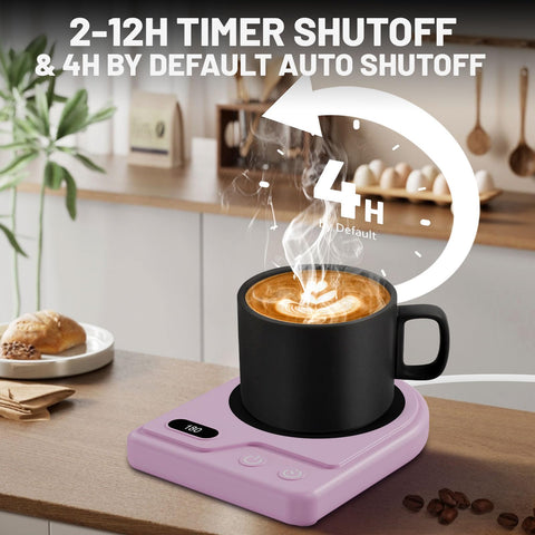 YanXUS Calentador de tazas con superficie impermeable, fácil de limpiar tras derrames.
