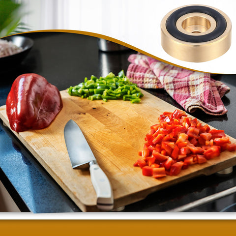 Yaocom diseño en bronce aporta estilo práctico a la cocina.