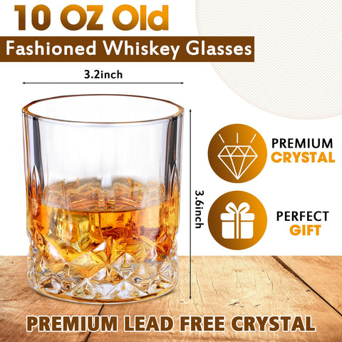Yaomiao juego 24 vasos whisky, kit completo para reuniones y regalos.