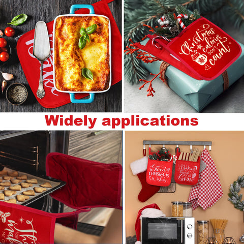 Yaomiao juego navideño de manoplas, ideal para regalos y decoraciones culinarias