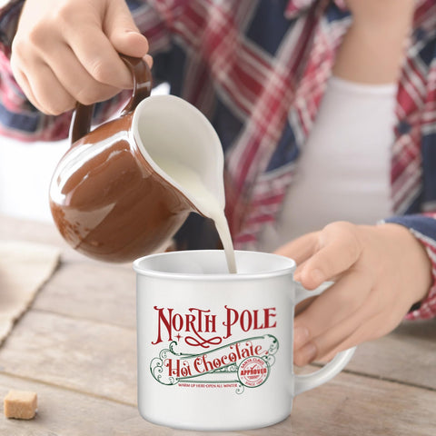 Yaomiao taza navidad esmaltada, diseño decorativo para fiestas.