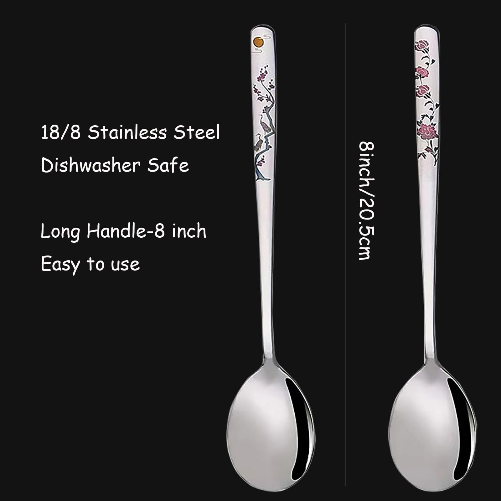 YAPULLYA: cucharas robustas para uso diario, perfectas para sopas calientes.