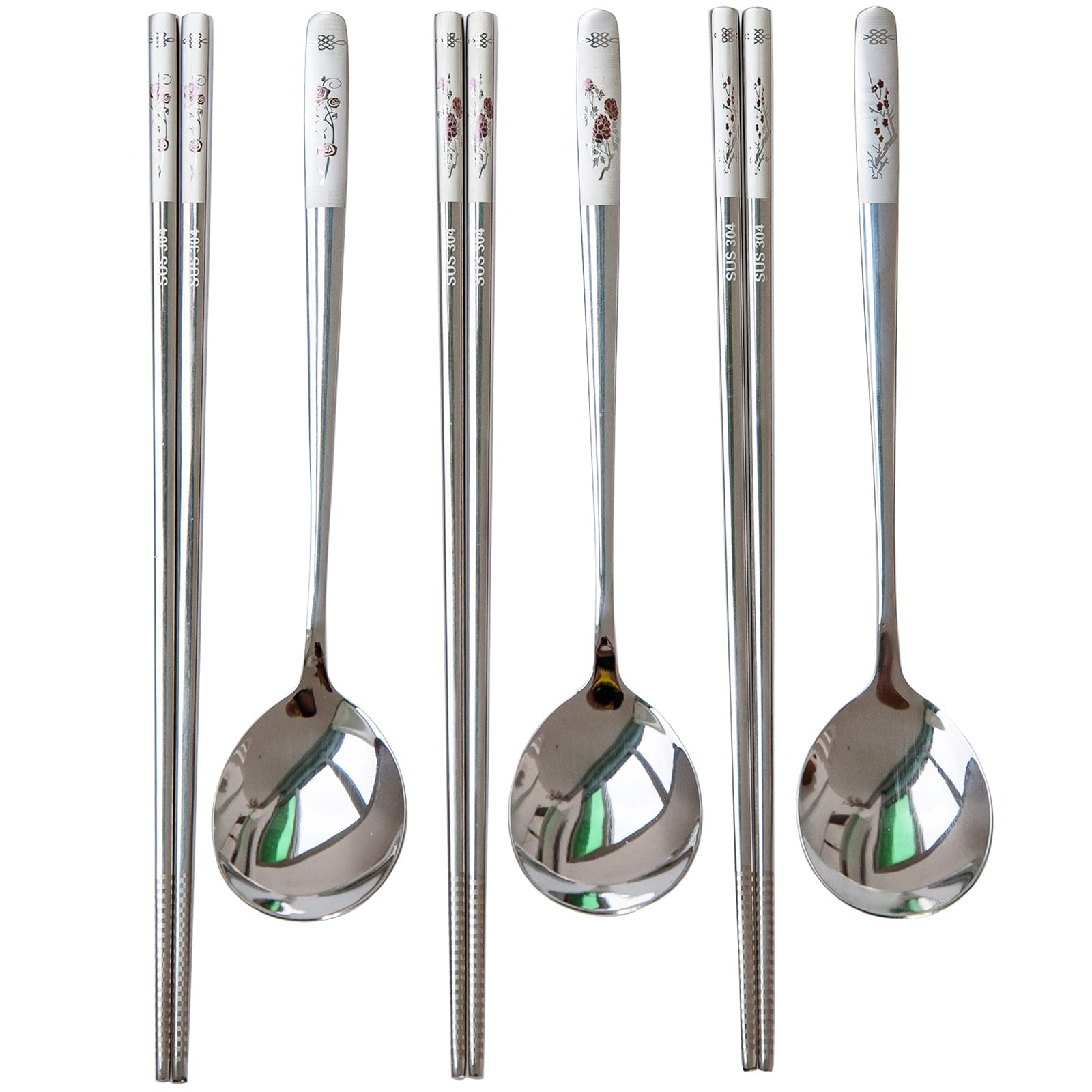YAPULLYA palillos de metal con mango largo para mejor agarre diario.