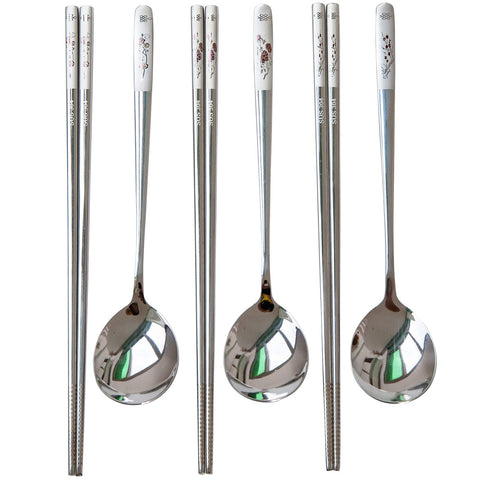 YAPULLYA palillos de metal con mango largo para mejor agarre diario.