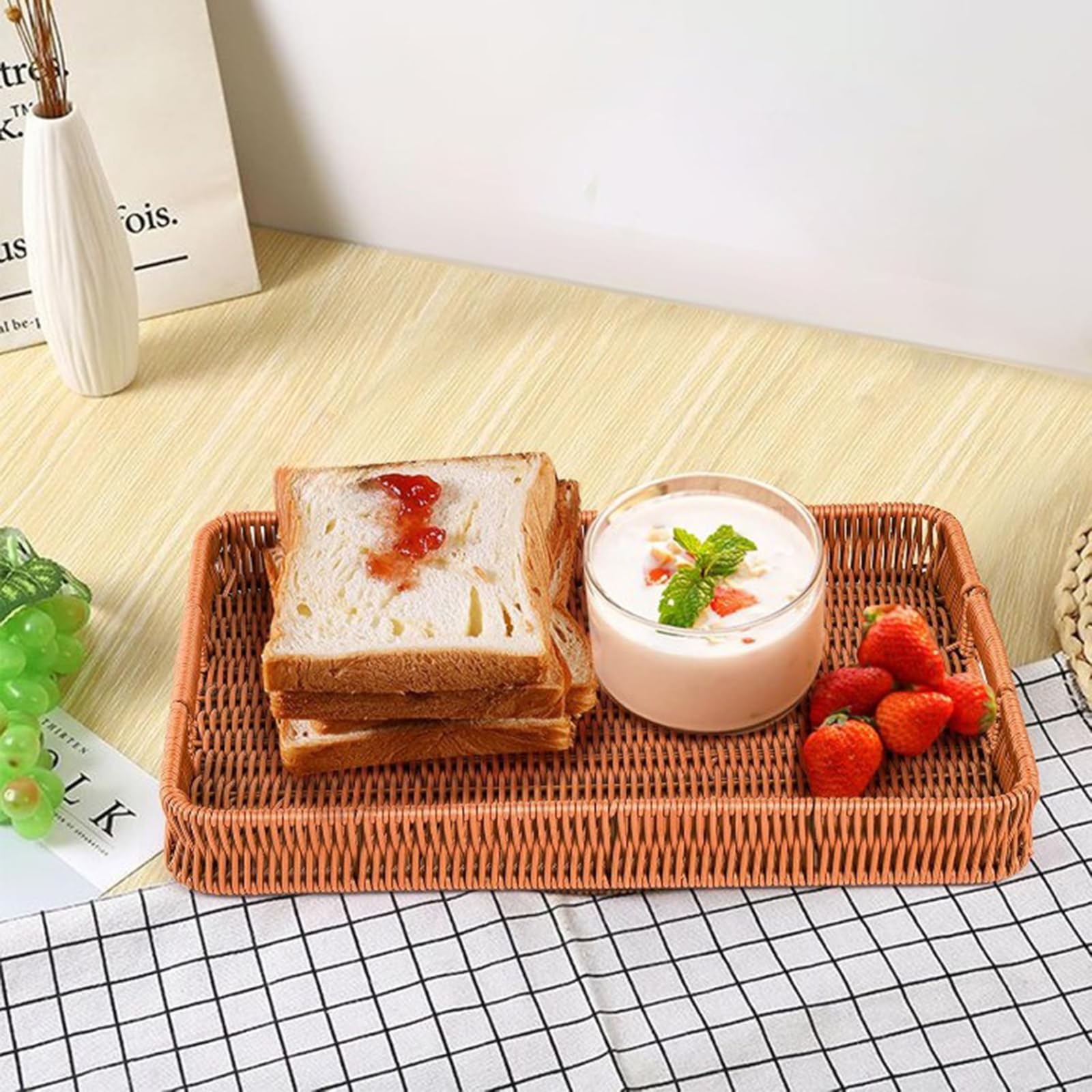 Uso en mostrador para pan y bollería; Yarlung añade encanto rústico.