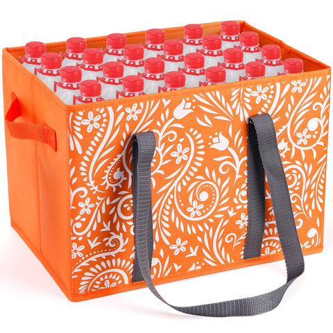 Bolsas Yarlung con diseño floral azul para ropa y juguetes.