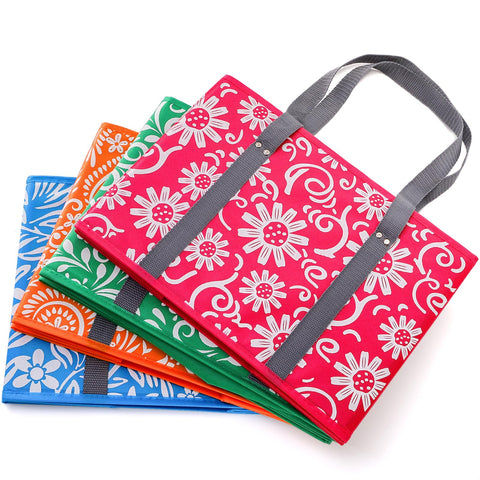 Bolsas Yarlung con diseño floral verde para uso diario.