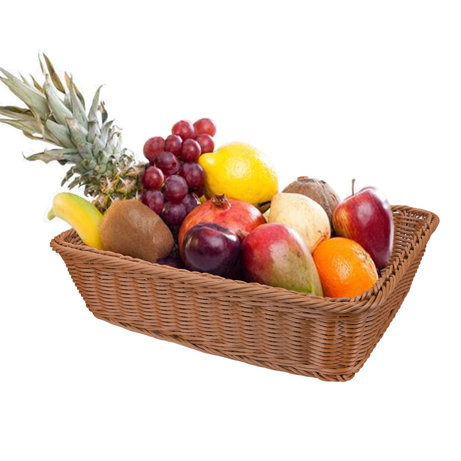 Cesta Yarlung decorativa de ratán para adornar la mesa