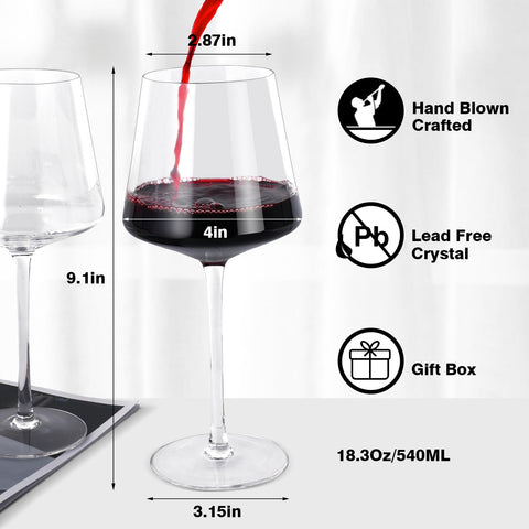 Copa Yaschmo con tallo alto para realzar aromas y servicio elegante.