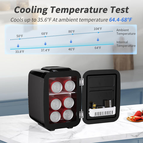 YASHE Mini Nevera en enfriamiento mantiene bebidas a buena temperatura