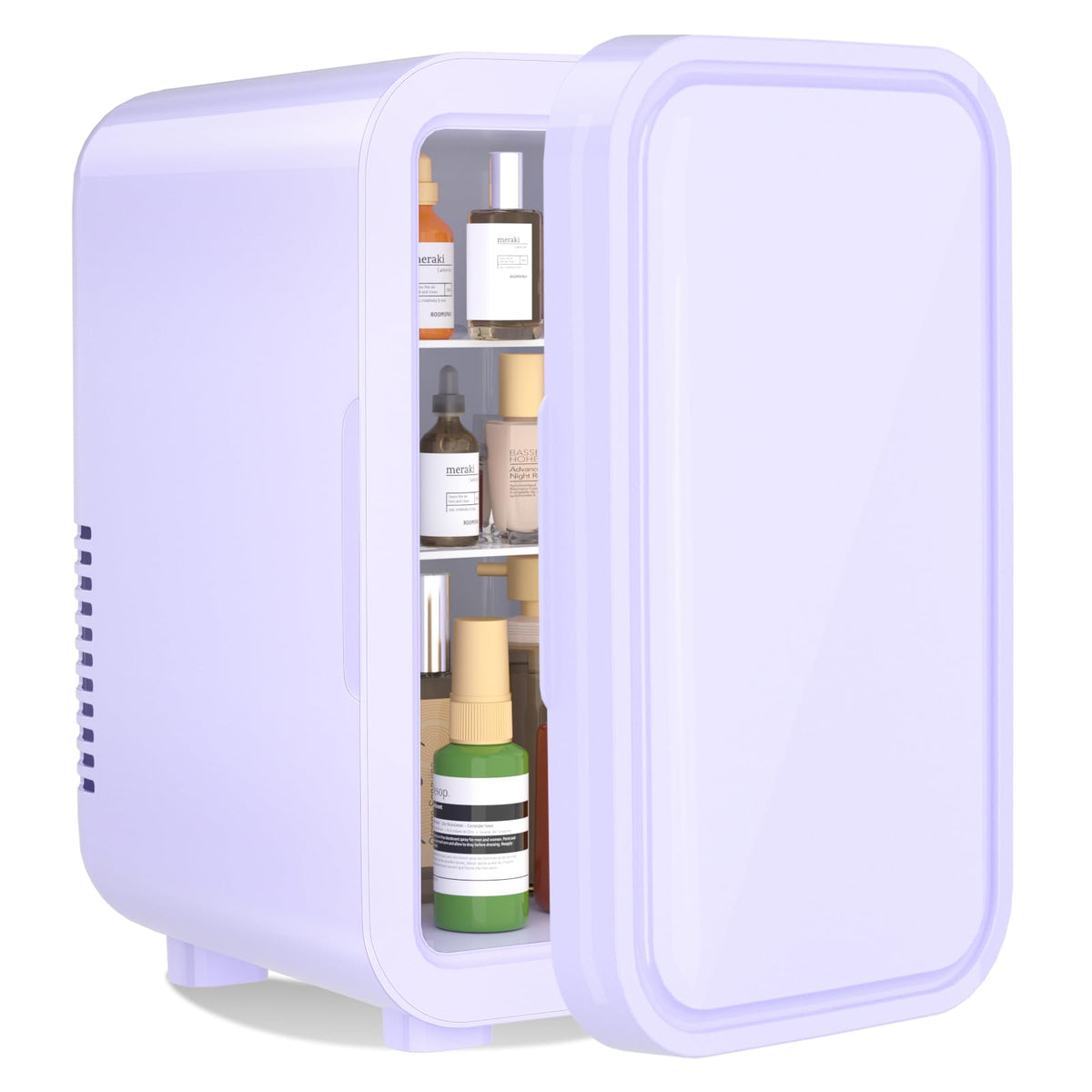 Enfriador YASHE de 6 litros morado, exterior compacto para dormitorio y escritorio.