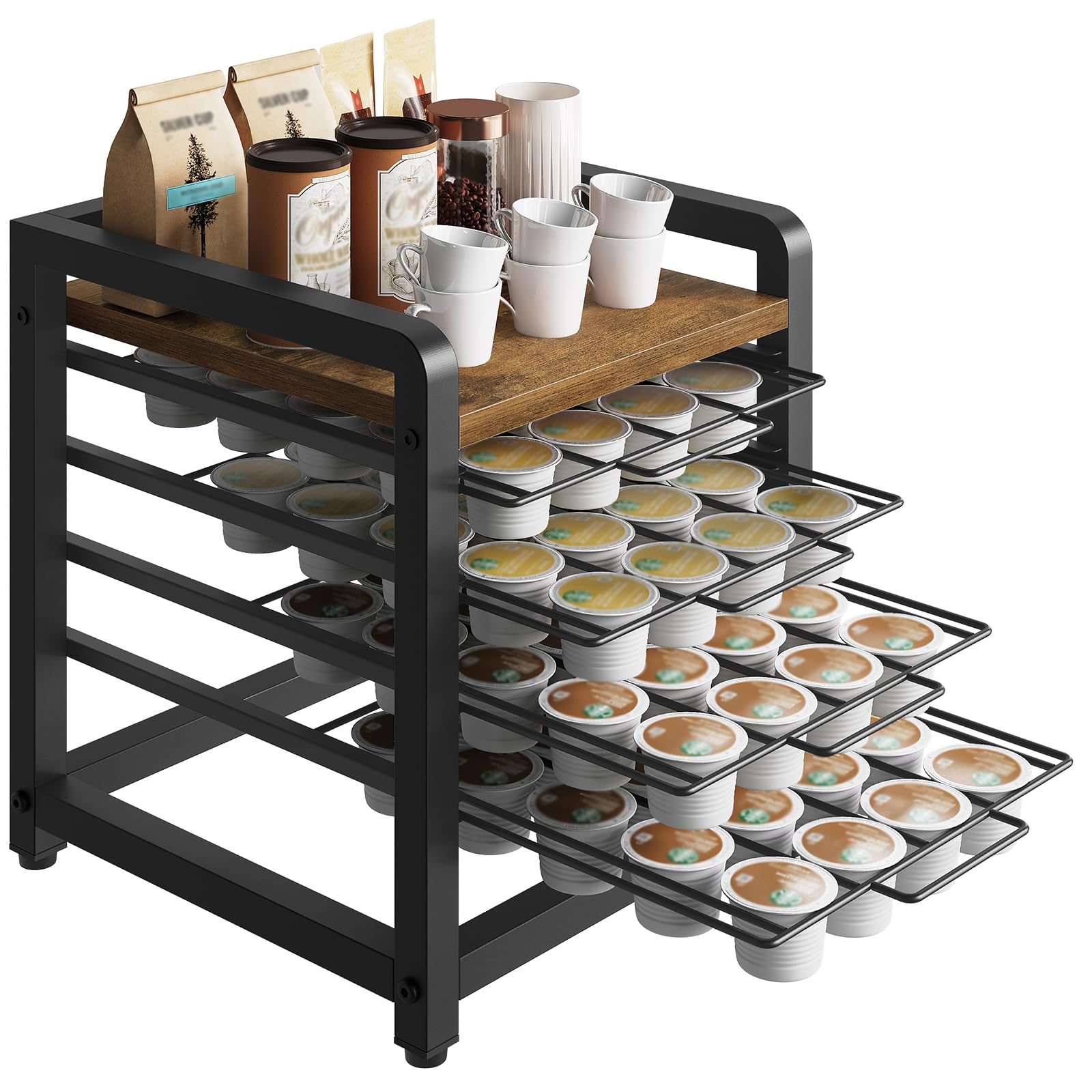 YATINEY cajón de cápsulas K-Cup, capacidad para 80 cápsulas, organización mejorada.