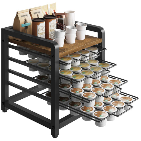 YATINEY cajón de cápsulas K-Cup, capacidad para 80 cápsulas, organización mejorada.