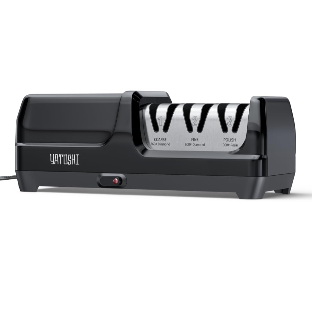 Afilador eléctrico Yatoshi con motor de 50W para afilar cuchillos rápidamente