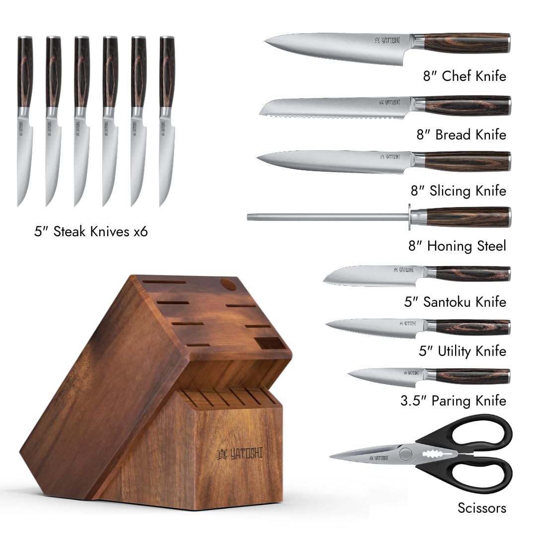 Cuchillo chef de 8 pulgadas Yatoshi, filo preciso para cocinar