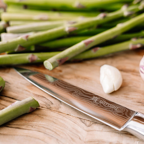 Yatoshi Knives cuchillo santoku 7 pulgadas para verduras y carnes