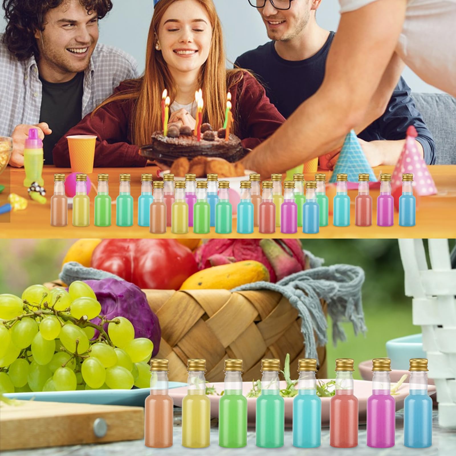 YAYODS limpieza fácil tras múltiples usos de botellas mini-licor.