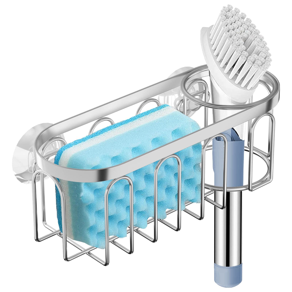 Yazoni soporte esponjas fregadero con ventosa para mantener la cocina ordenada.