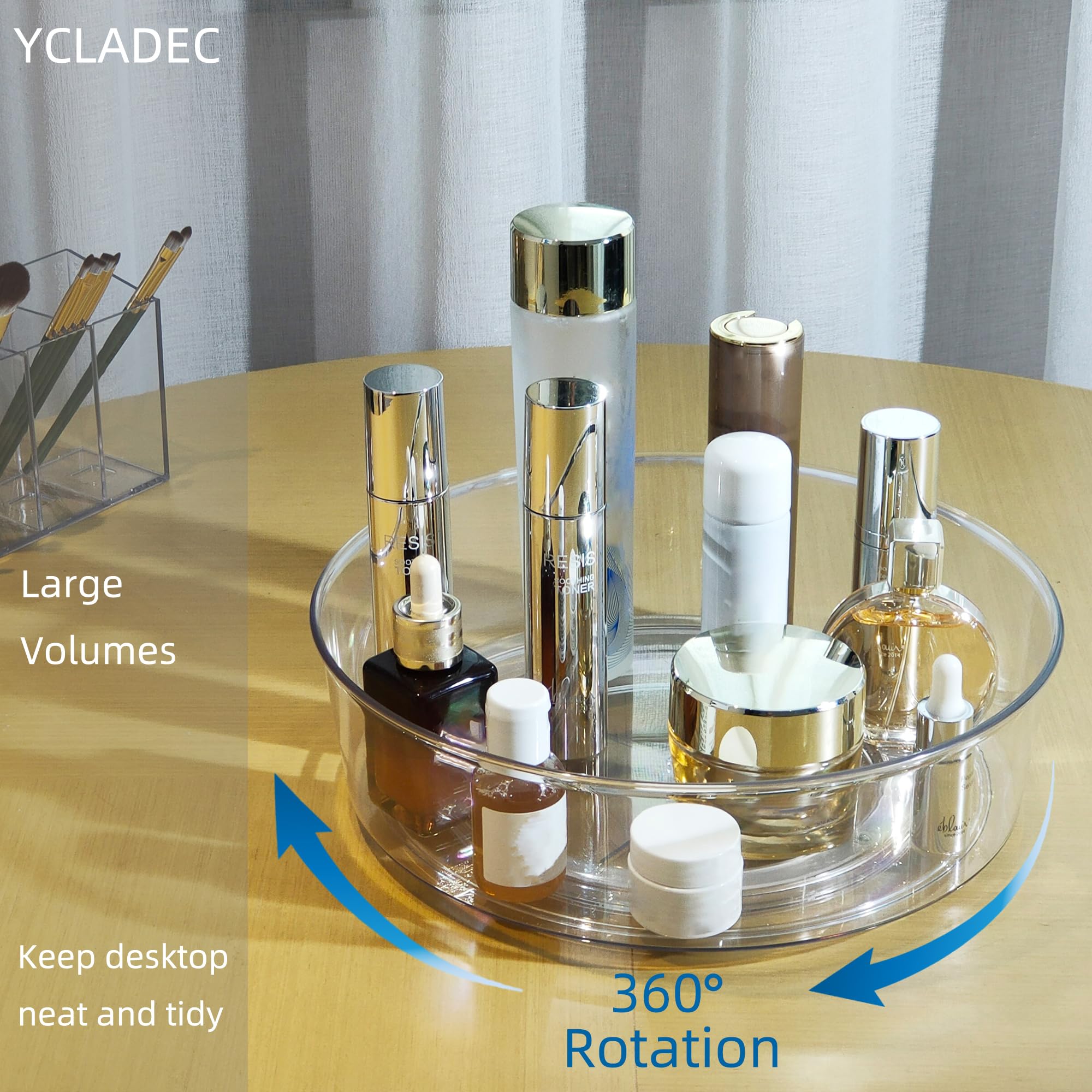 YCLADEC organizador especias 11-5 pulgadas diseño transparente.