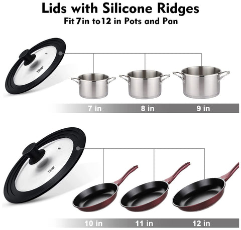 Borde de silicona Ydeapi garantiza ajuste seguro en cualquier olla.