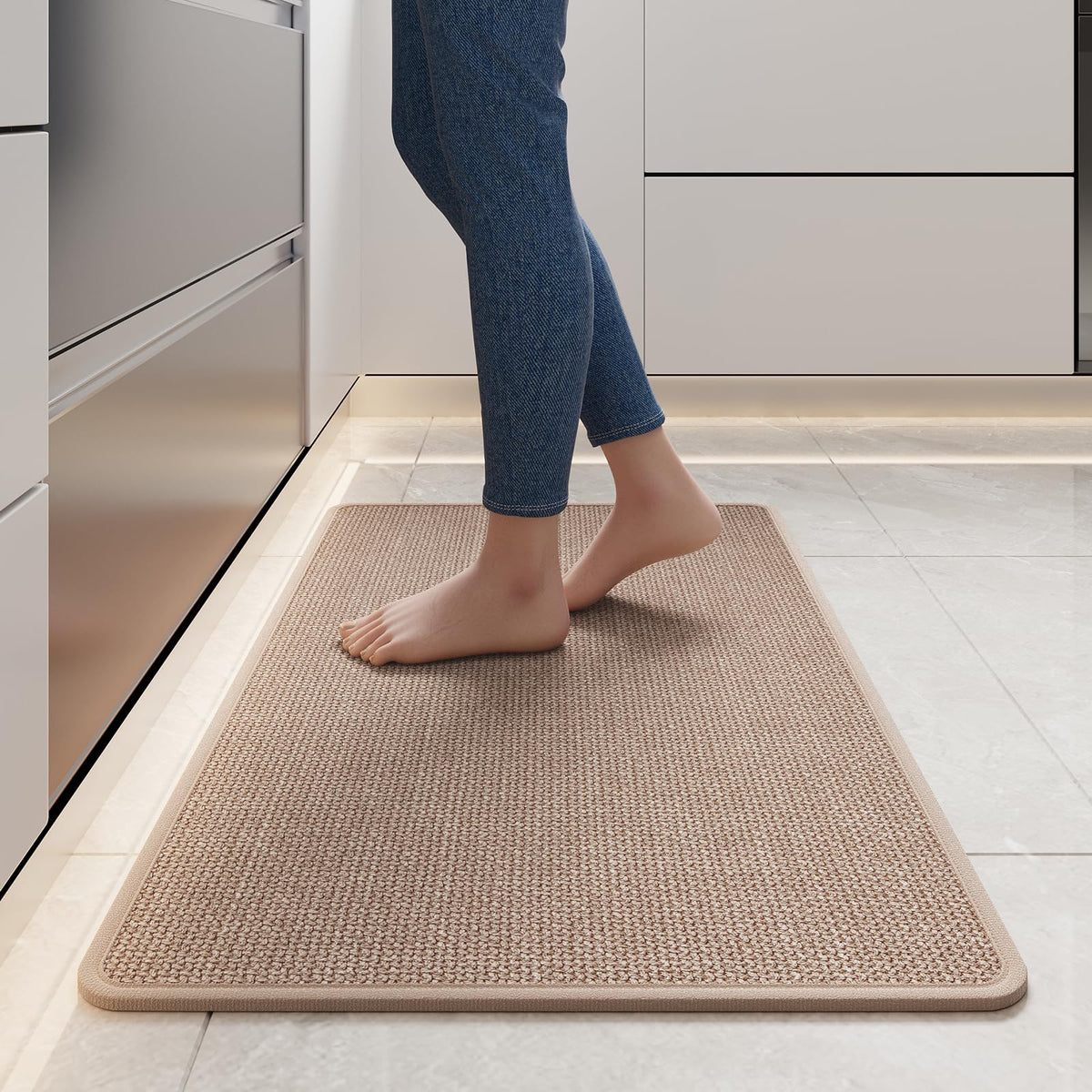 Alfombra de cocina YDKGL con base antideslizante frente al fregadero para mayor seguridad