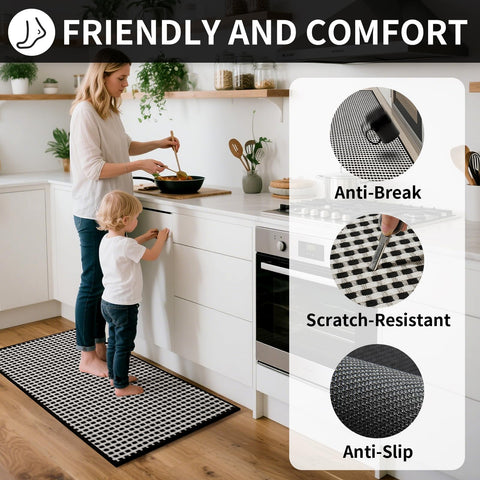 YDKGL alfombra cocina chenille suave ofrece pisada cómoda.