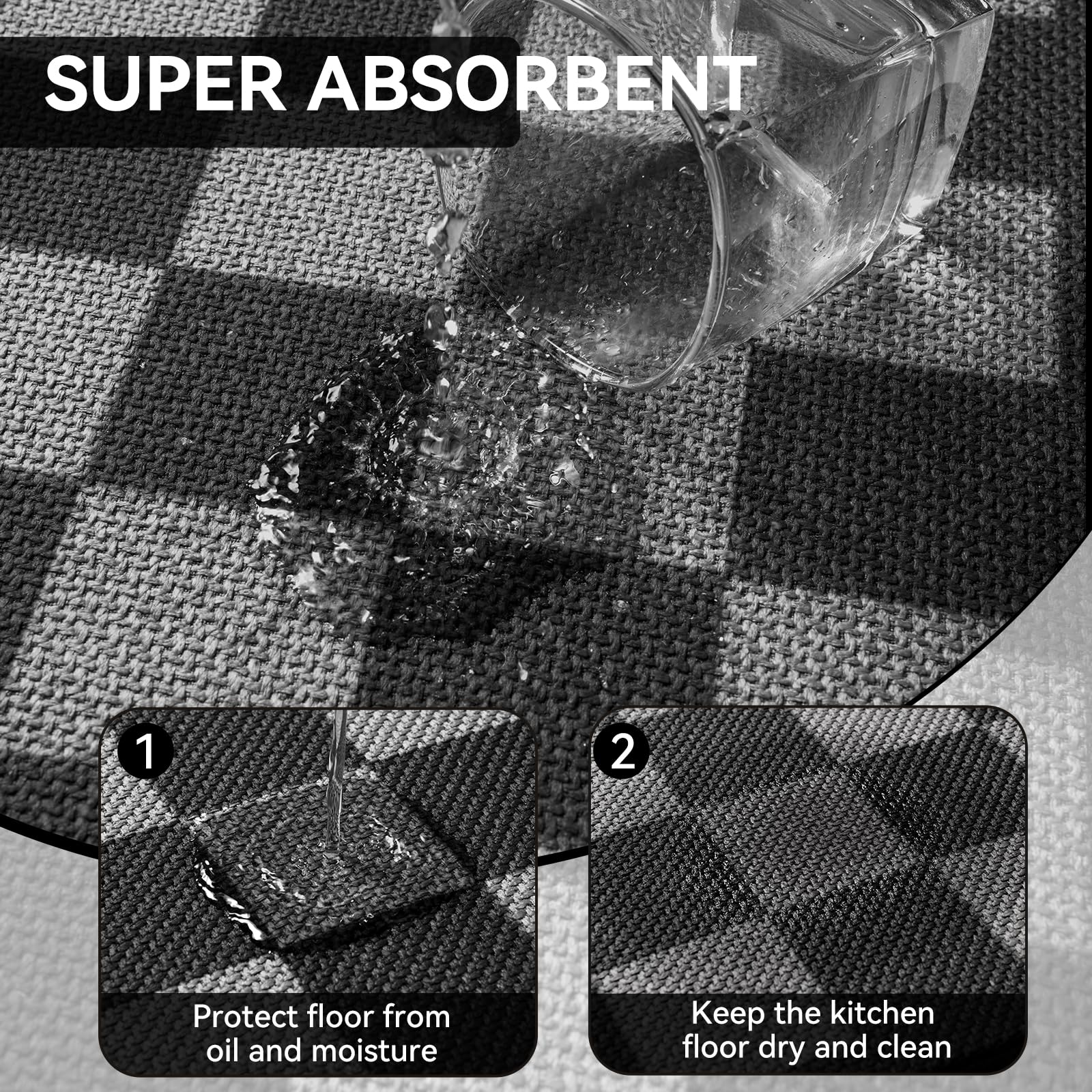 Alfombra de cocina YDKGL confort ergonómico para pies cansados