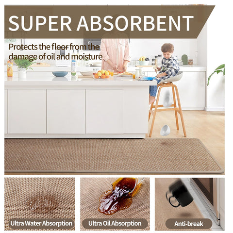 Alfombra cocina lavable YDKGL fácil de limpiar y mantener