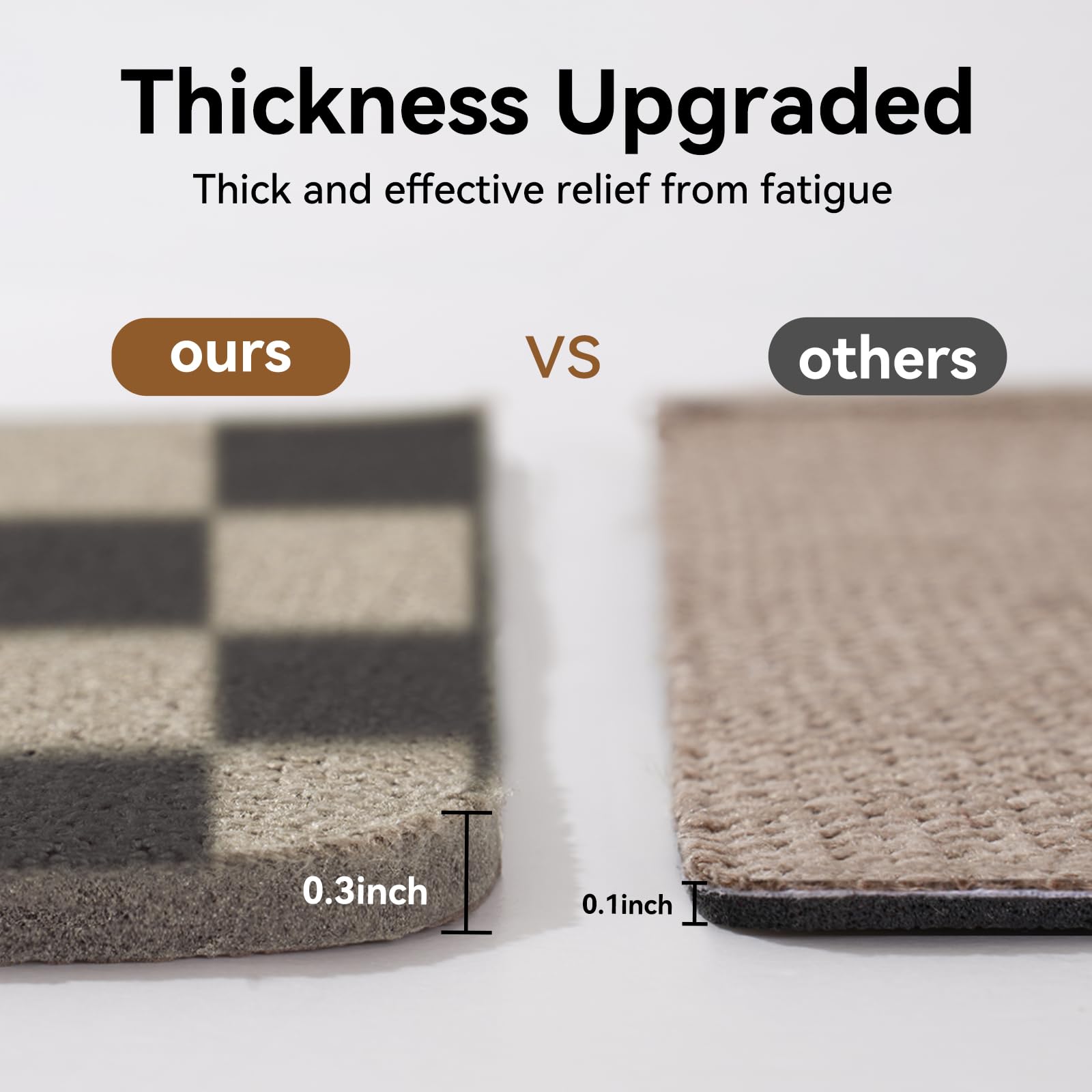 Diseño en cuadros negro beige de YDKGL para la estética.