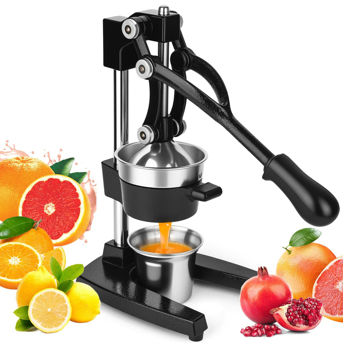 Exprimidor manual YDXHXH con cono de acero inoxidable para jugo fresco