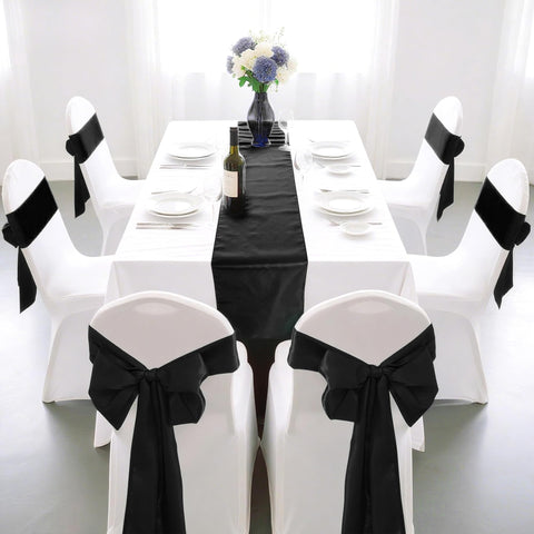 Camino de mesa con lazo Yeabwps para decoración festiva y elegante.