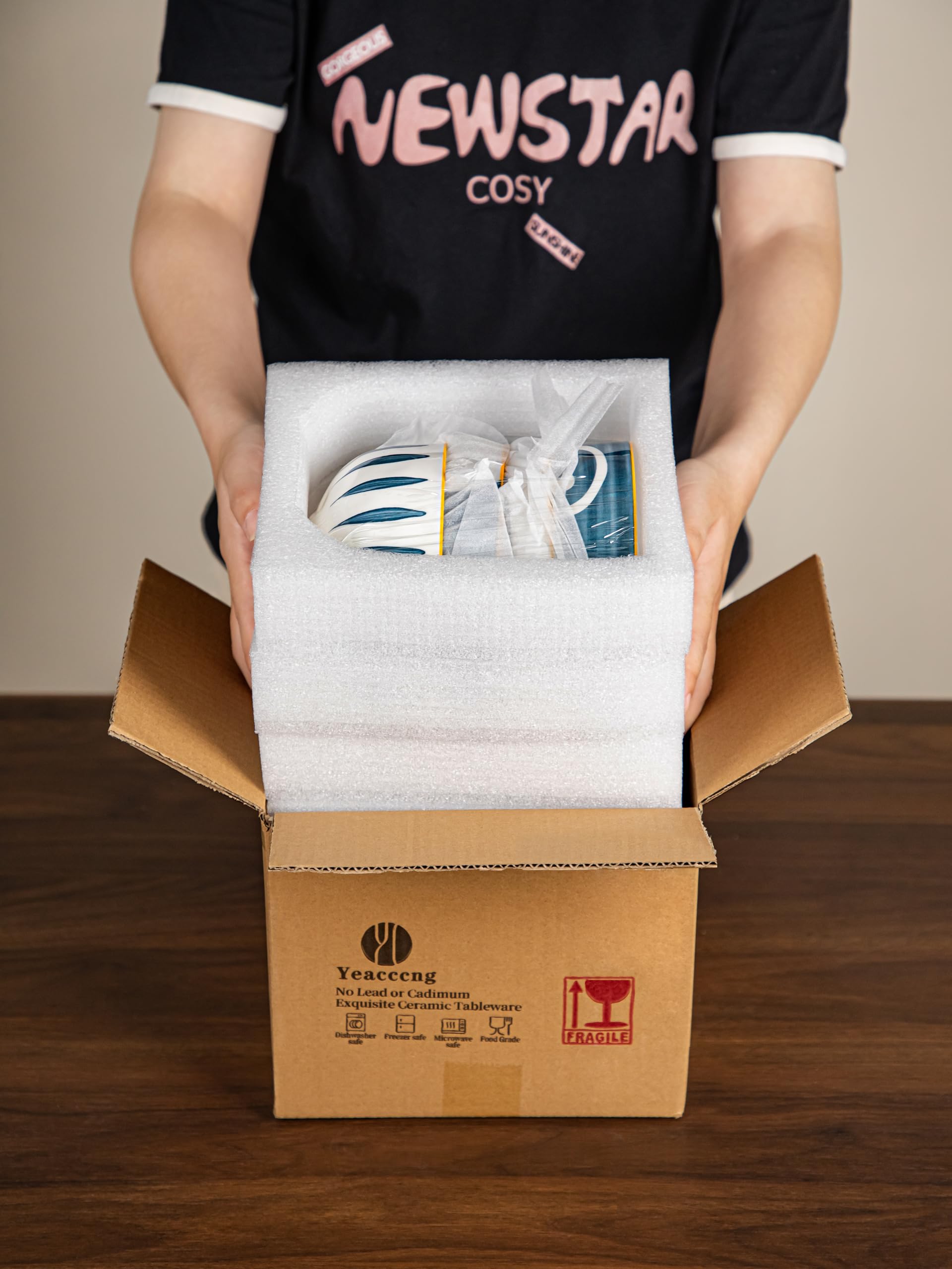 Yeacccng materiales seguros: libre de plomo y cadmio para confianza.