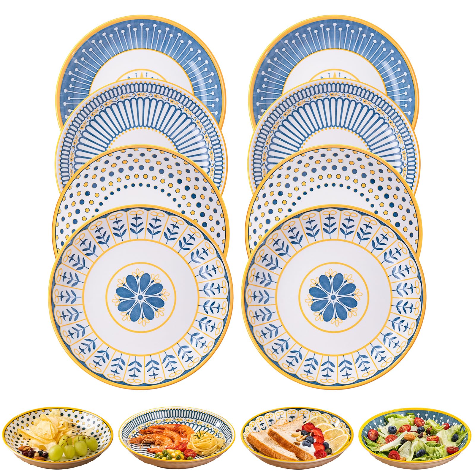Tazones Yeacccng con diseño elegante para pasta y ensaladas