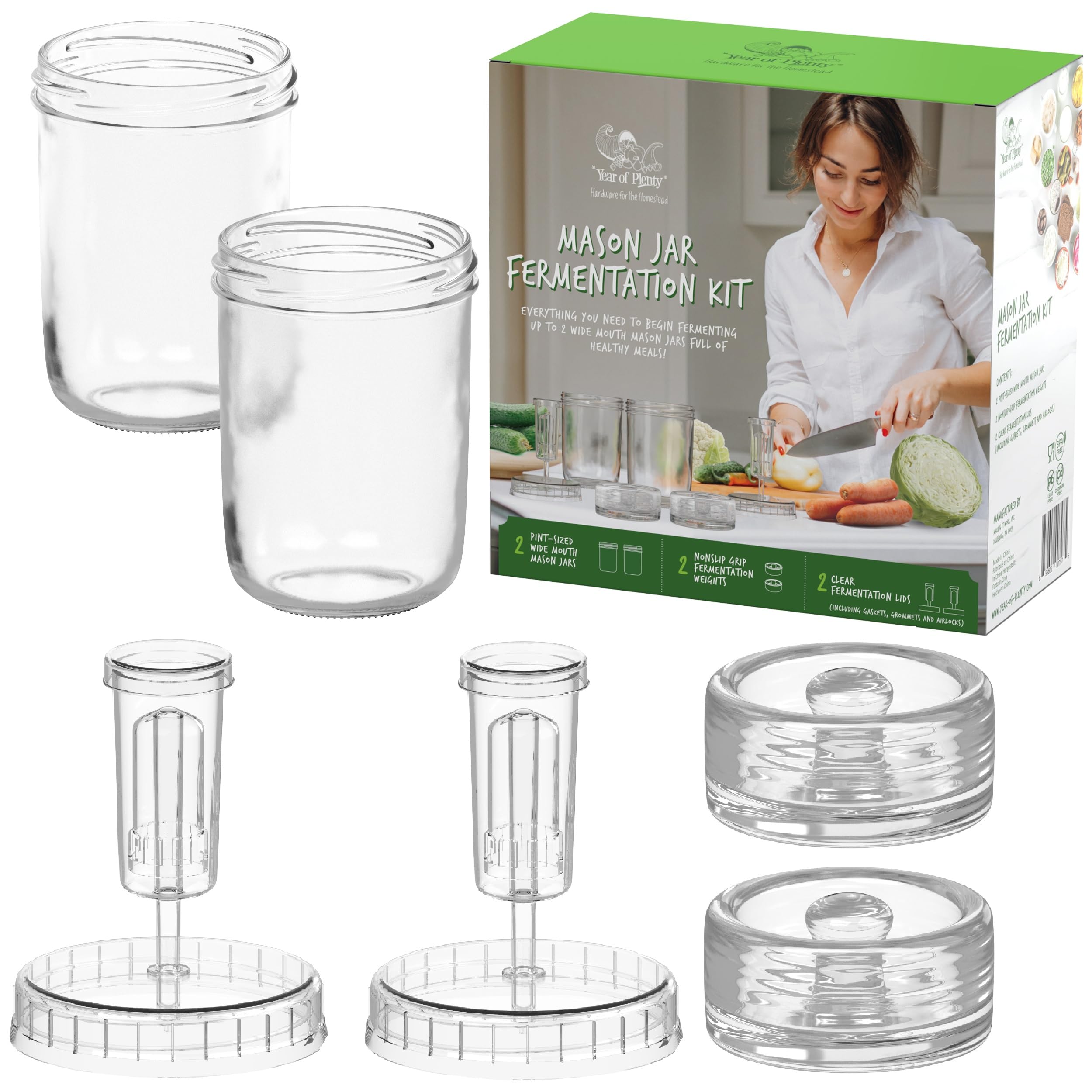 Year of Plenty Ferment Kit: caja regalo para empezar fermentación en casa.