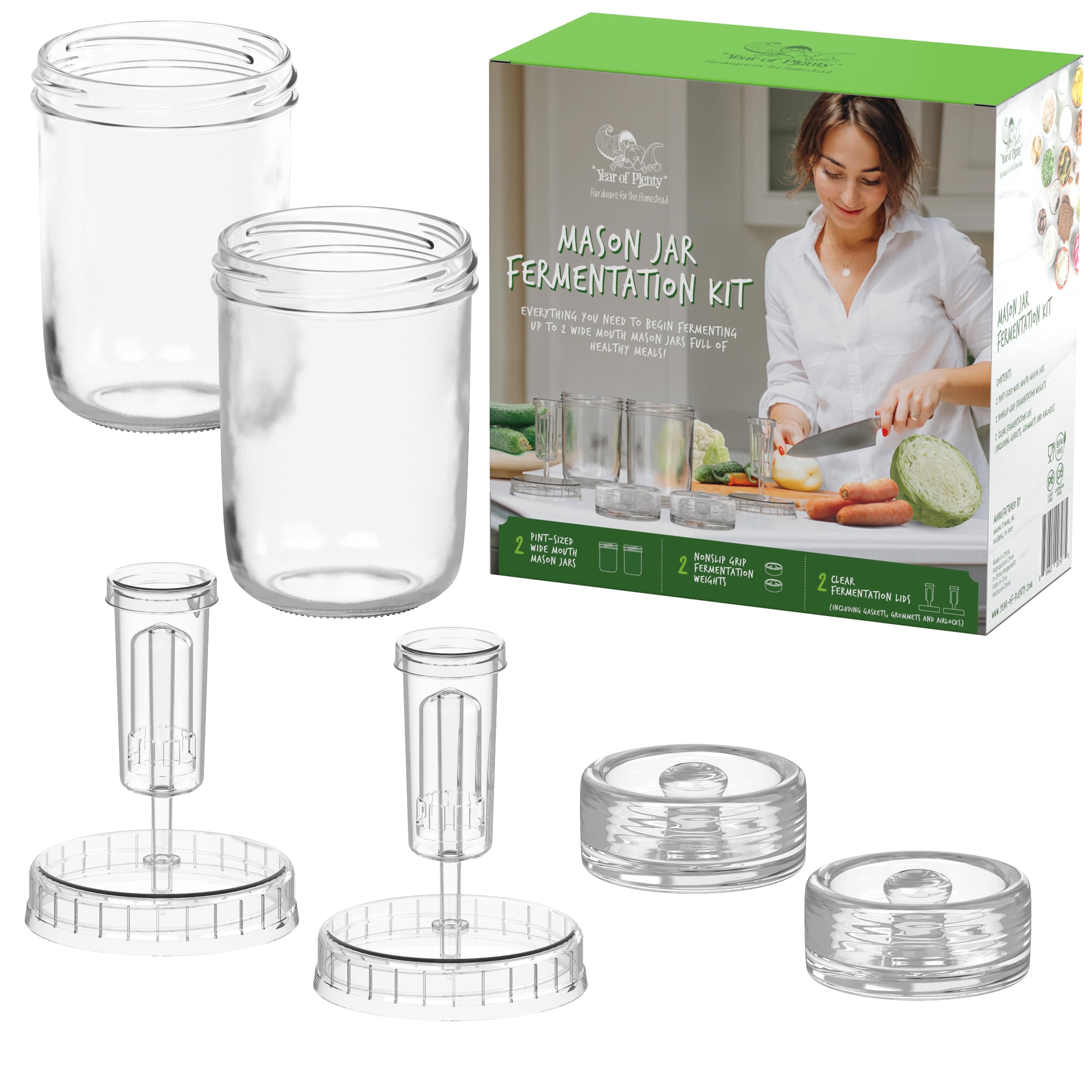 Year of Plenty Ferment Kit: empaque para almacenamiento y regalo.