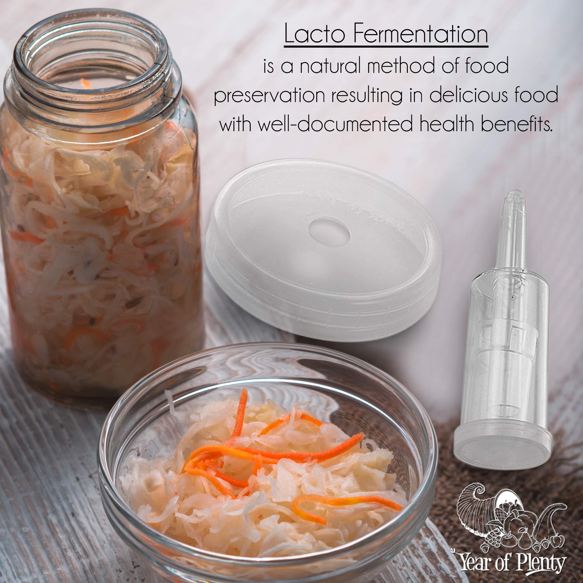 Year of Plenty Ferment Kit: jarras de vidrio para fermentación limpia.