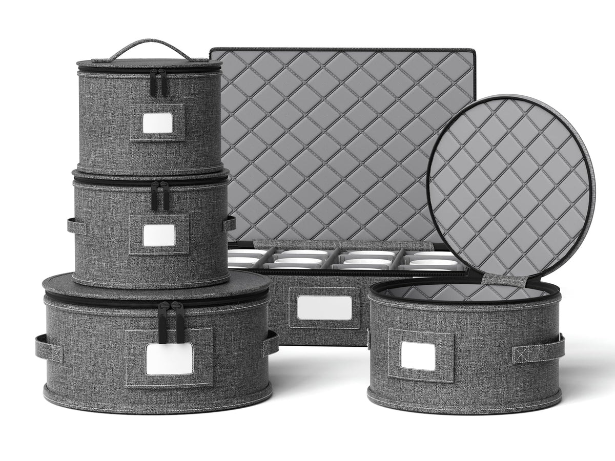 YearningHome caja porcelana dura, protección interior para traslados seguros.