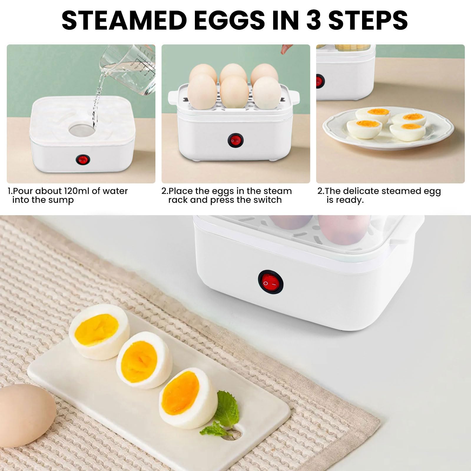 Compartimentos para distintos ingredientes en Yeatem para cocinar a la vez.