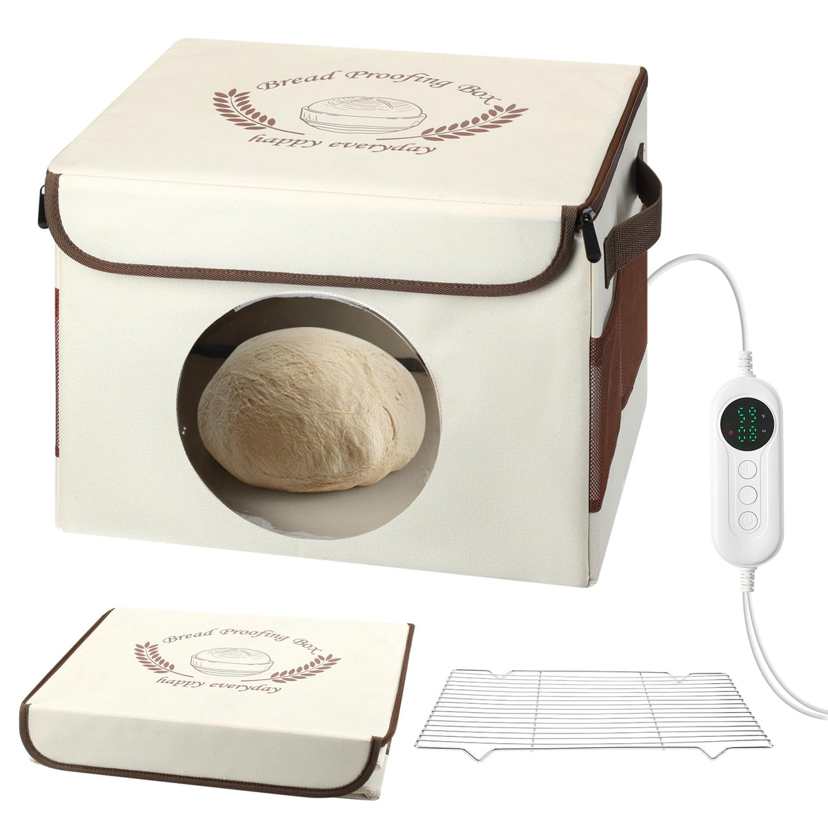 Caja de fermentación Yeatruojeet para pan con control de temperatura estable