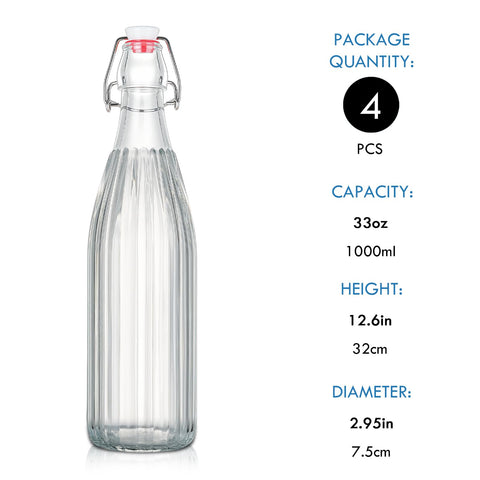La botella de YEBODA para fermentación de 32 onzas con cierre hermético.