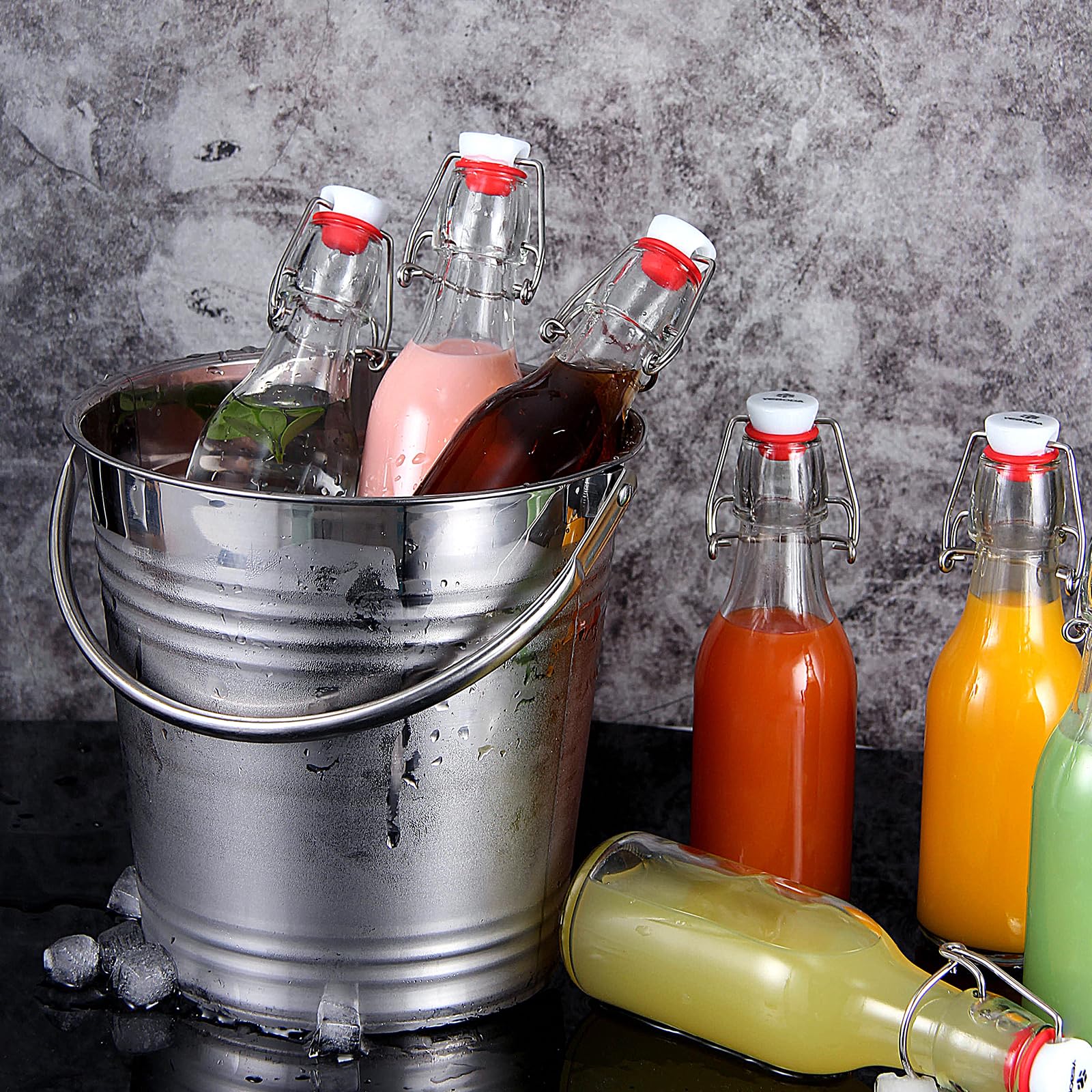 Lavado en lavavajillas seguro para botellas YEBODA de vidrio 8oz.